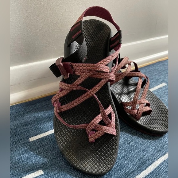 Chaco 6M Vibram Z/1 Classic Pink Brown Sandals - Picture 2 of 8